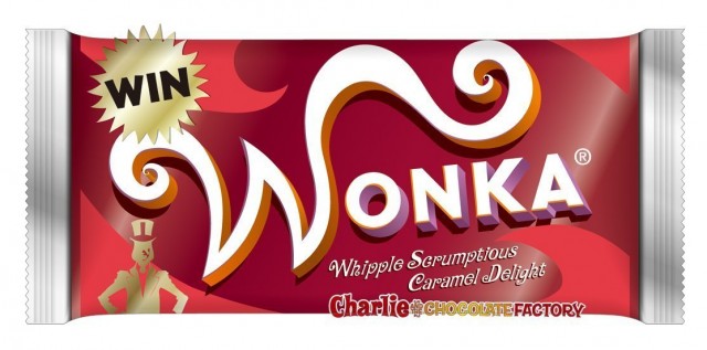 WONKA ウォンカチョコレート ネスレ(ゴールデンチケットが入っているかもバージョン)チャーリーとチョコレート工場