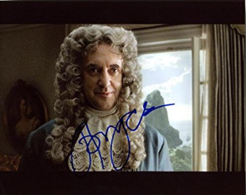 JONATHAN PRYCE signed *PIRATES OF THE CARIBBEAN: AT WORLD'S END* 8x10 Photo Governor Weatherby Swann W/COA #8