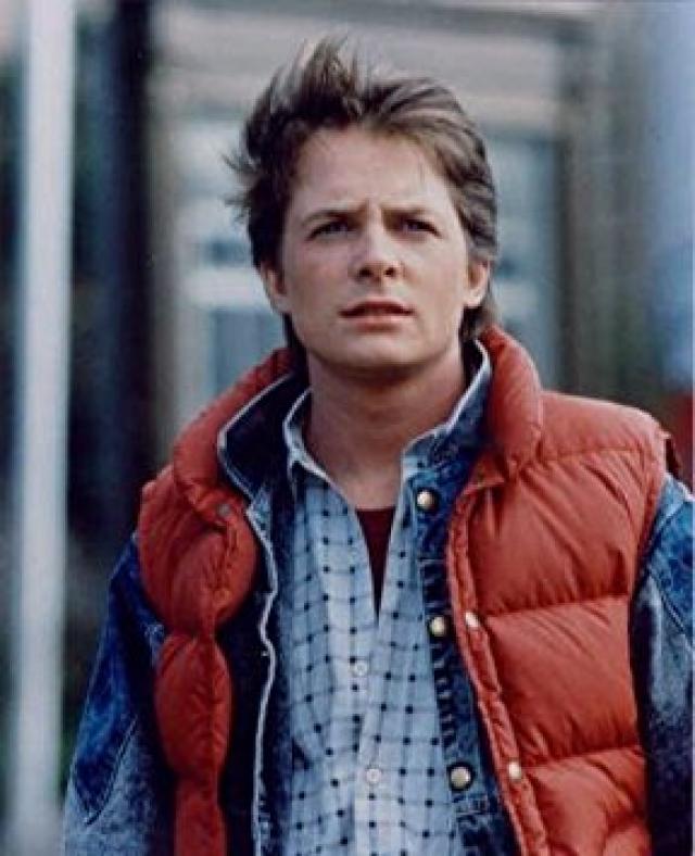ブロマイド写真★『バック・トゥ・ザ・フューチャー』マイケル・J・フォックス/ライフジャケット