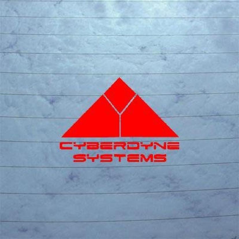 Wall Art Wall Die Cut Skynet Terminator Window Cyberdyne Systems Red Auto Decoration Car Sticker Art Bike Decor Car Laptop Notebook Helmet Macbook Vinyl