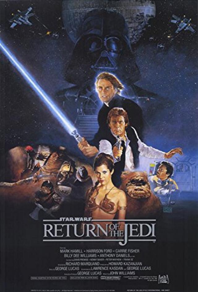 Return of the JediポスターB 27 x 40マークハミルキャリー・フィッシャーハリソン・フォード (27x40) Unframed 263101