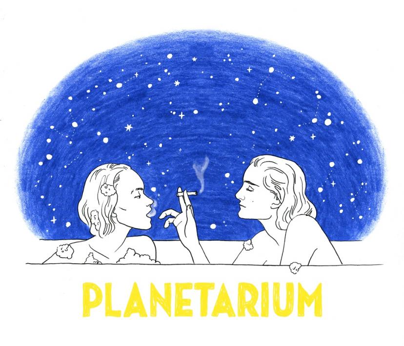プラネタリウムイラスト