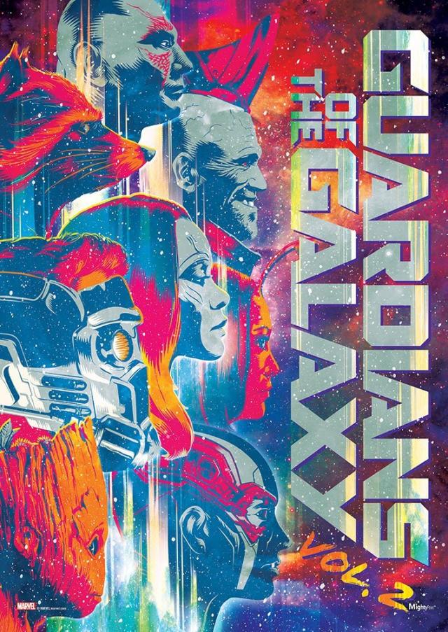 ガーディアンズオブギャラクシー:リミックス (Tri-tone Title) マイティプリントウォールアートネクストジェネレーションプレミアムポスター