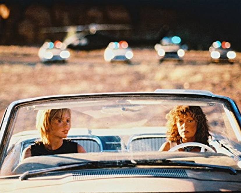 Geena Davis Susan Sarandon Thelma & Louise 16x20 Canvas Thunderbird Police Cars