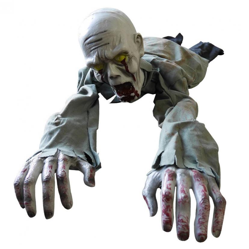 這うゾンビ 這イ這イゾンビ サプライズグッズ 電動人形 ボイス付き 音・振動反応 目が発光 単三電池式 ハロウィン [並行輸入品]