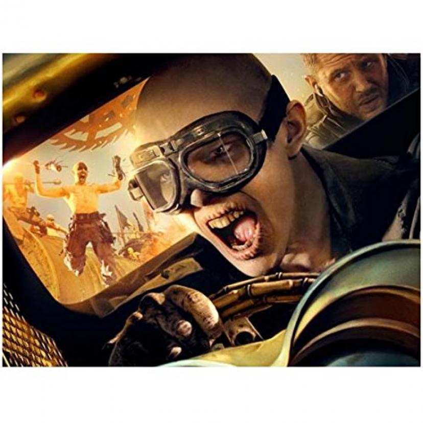 Nicholas Hoult As Nux in Car with Tom Hardy As Max Looking in 8 X 10 Inch Photo