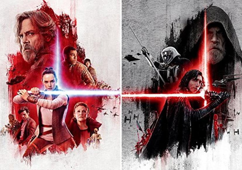 【2点セット】映画-最後のジェダイ-42x30cm-STAR-WARS