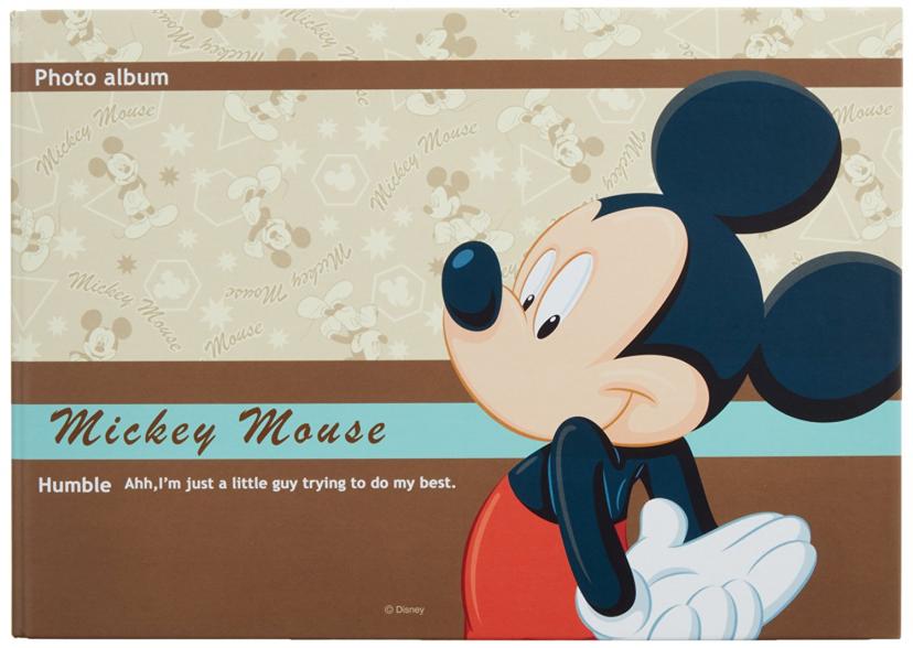 FUJICOLOR album pocket digital photo album Disney Mickey Mouse 3 volume set L 51 ~ 100 pieces of character Brown 22405 [40 pieces of E L, HV KG 22 pieces housed in one book] (japan import)[でぃずにｰ/ミッキー]