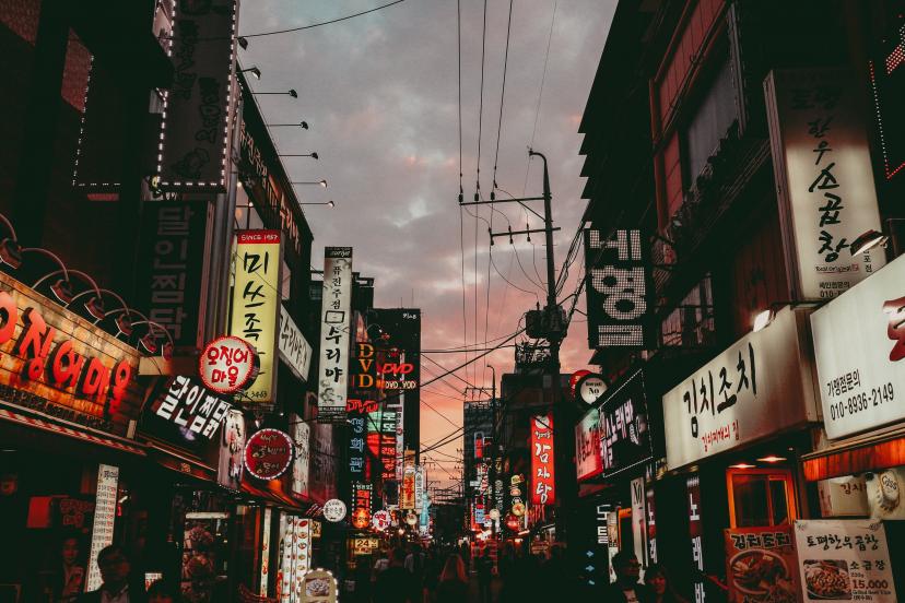 韓国 街並み フリー画像
