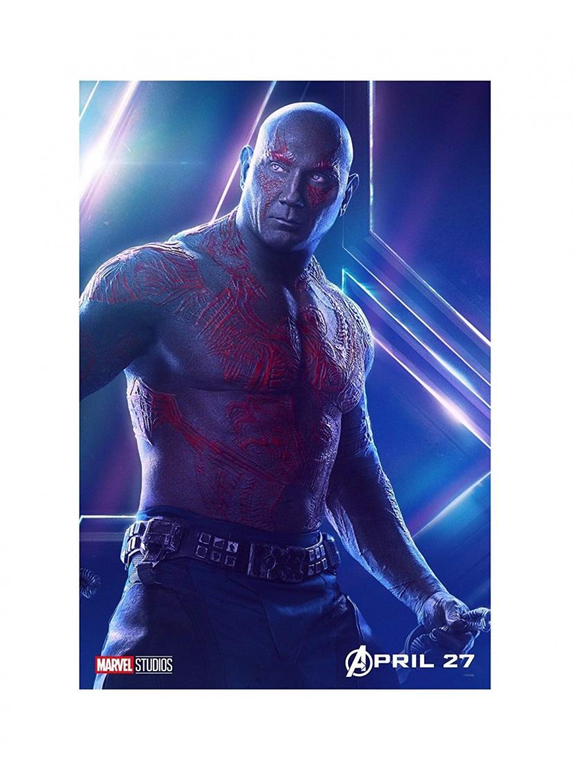 Avengers Infinity War Movie 13x20" 27x40" 32x48" Characters Film Print (Drax the Destroyer, 36"x24" (90x60cm))