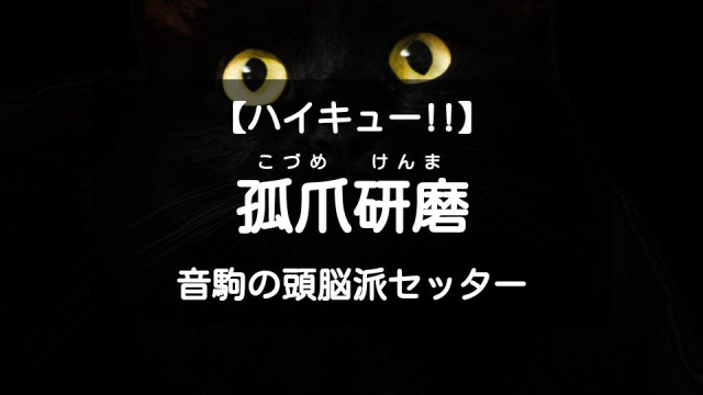 ハイキュー 孤爪研磨の観察眼がすさまじい 音駒の省エネ系セッター Ciatr シアター