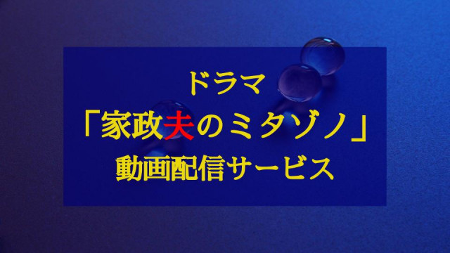 家政夫のミタゾノ、動画配信サービス、サムネイル