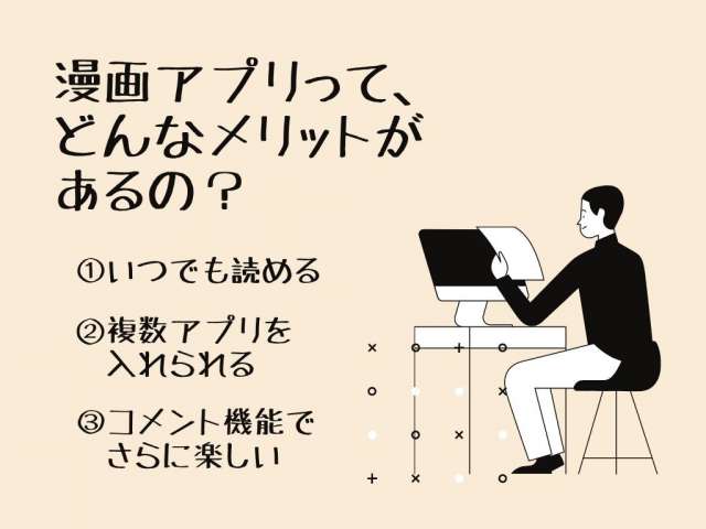 漫画アプリ3、メリット、canva