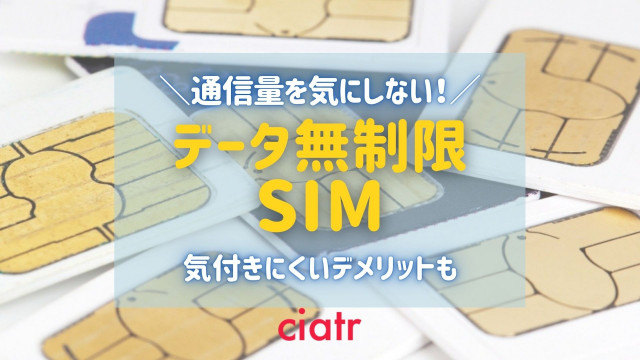 データ無制限sim