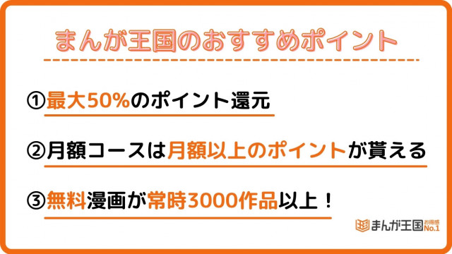 まんが王国おすすめポイント