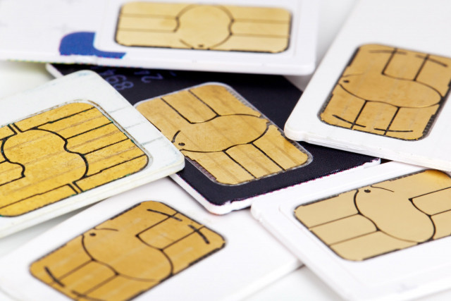 フリー素材、SIMカード、格安SIM、モバイル