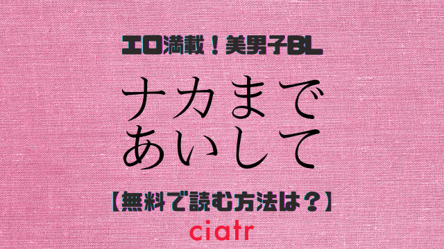 ナカまであいして