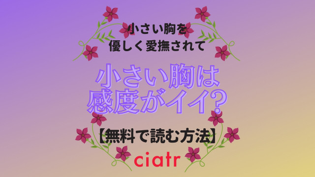 小さい胸は感度がイイ?