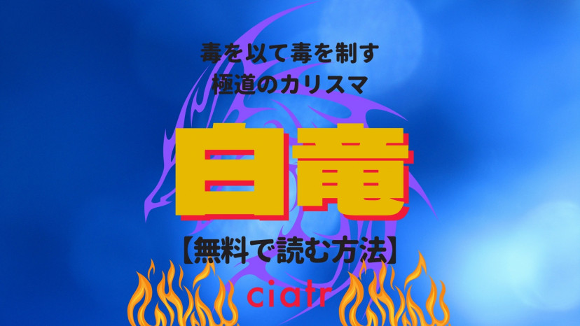 漫画 白竜 を全巻無料で全巻読む方法は 最新刊まで読めるサービスを紹介 Ciatr シアター