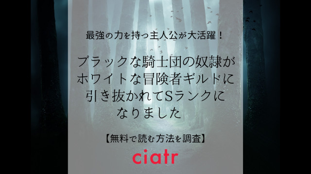 漫画 ブラックな騎士団 を全巻無料で読む方法を調査 なろう原作の無双系異世界漫画 Ciatr シアター