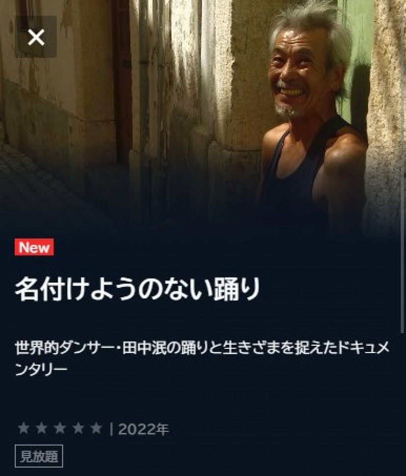 名付けようのない踊り U-NEXT検索
