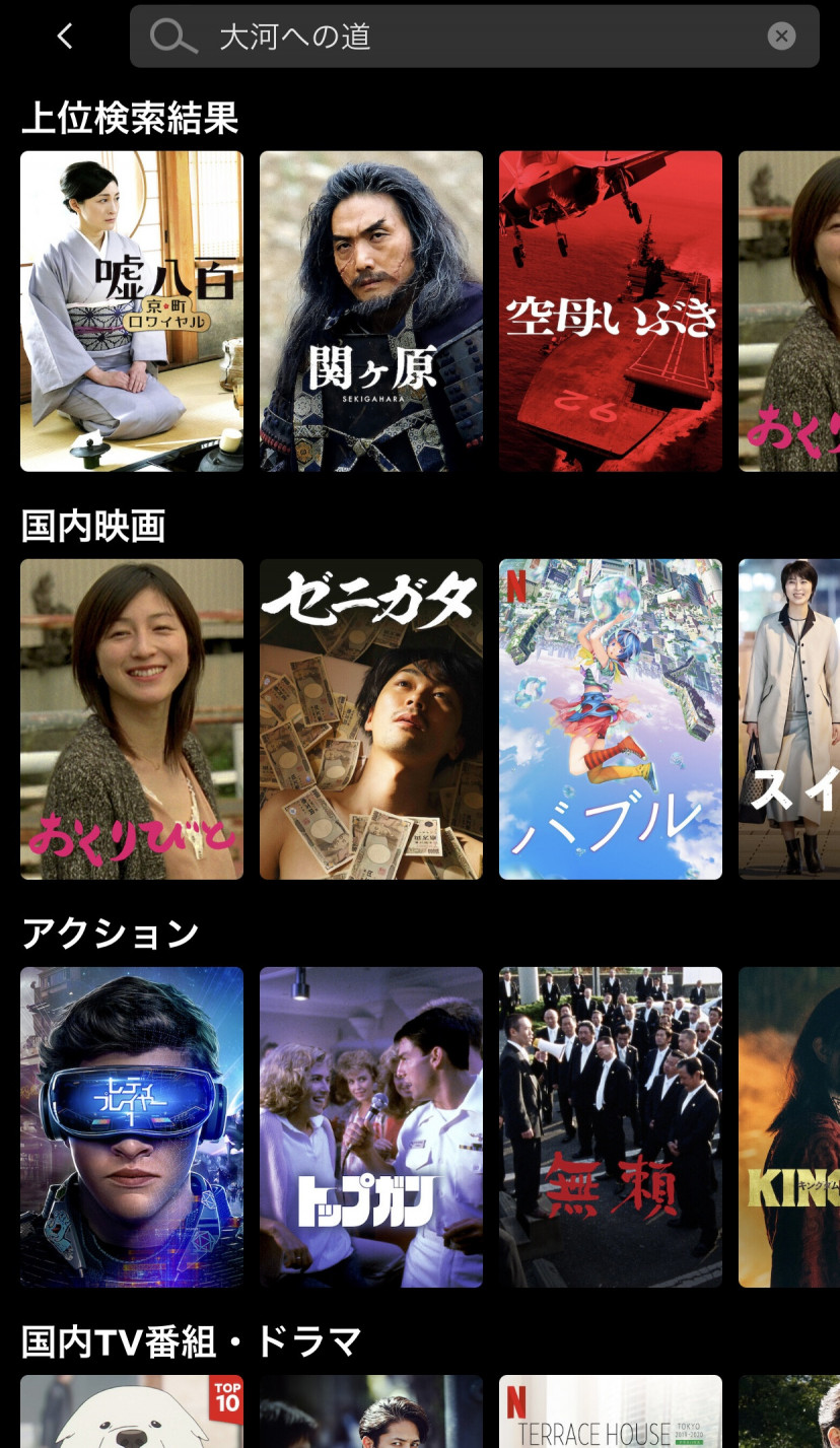 大河への道 Netflix