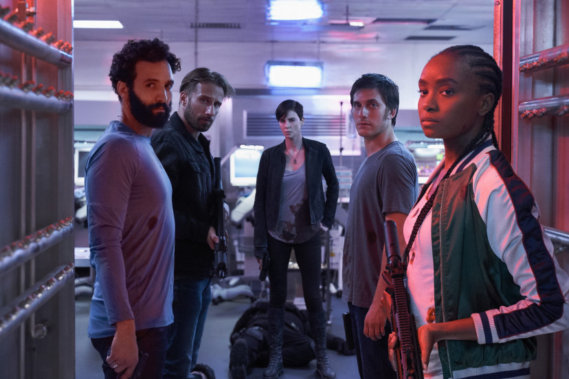 『オールド・ガード』(2020) シャーリーズ・セロン , セバスチャン・ル・リブレ , ユスフ・アル = ケイサニ , ニコロ・ディ・ジェノヴァ , キキ・レイン