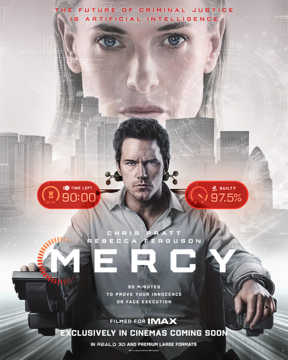 映画『MERCY/マーシー AI裁判』ポスター画像