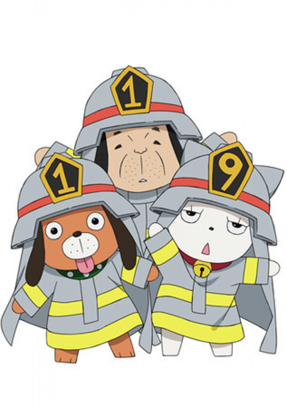 炎炎ノ消防隊　ワンワンニャイン　まもる君　レス君　Qちゃん