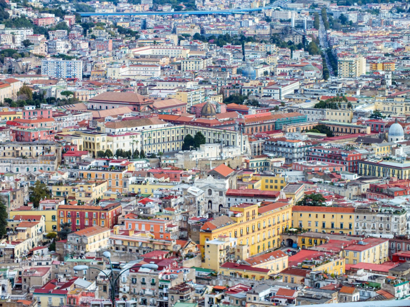 イタリア・ナポリ街並み